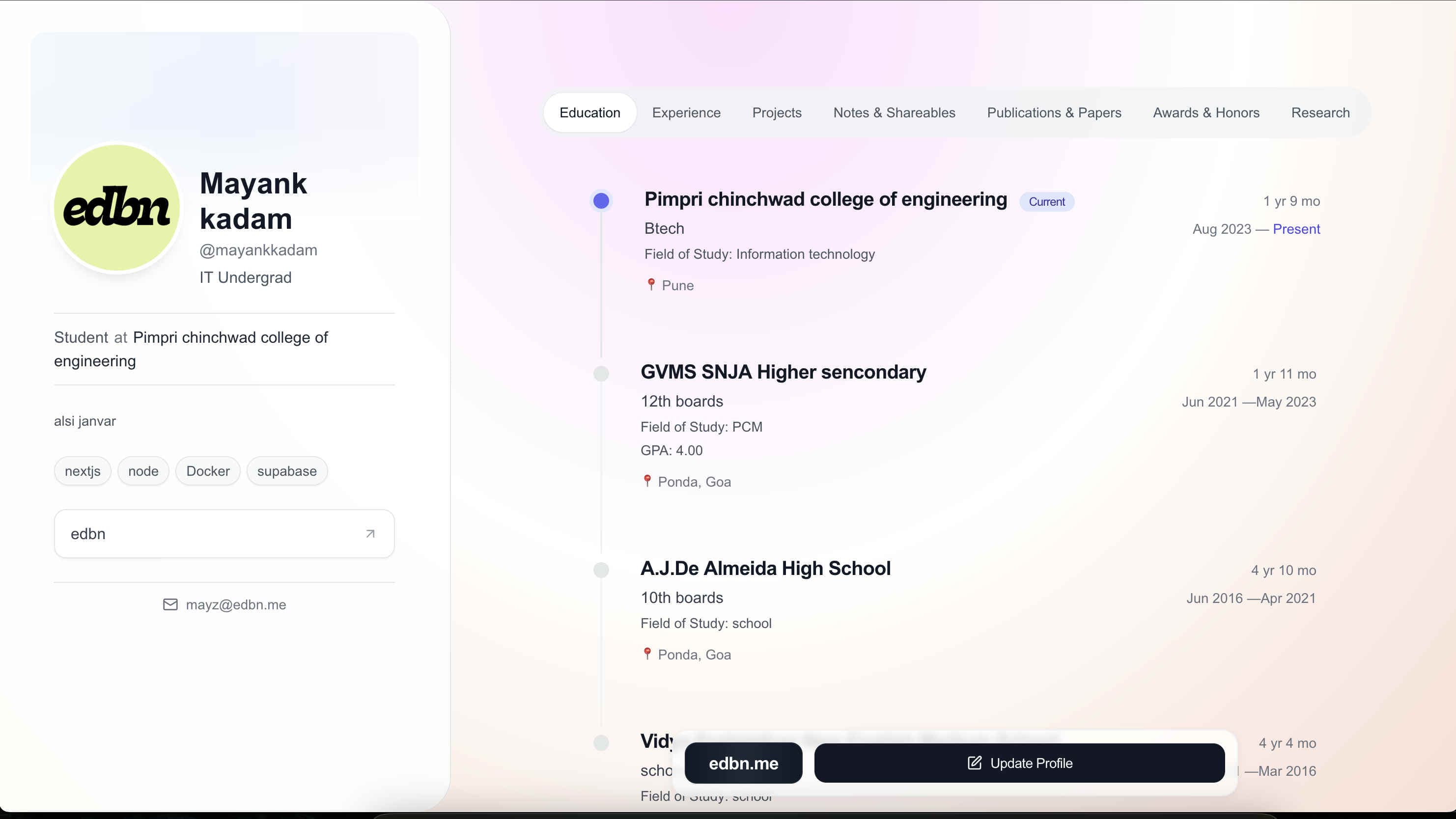 Screenshot 3 of personal.edbn.me